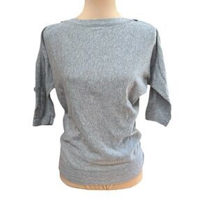 The Limited Boatneck Button Detail 3/4 sleeve sweater- EUC